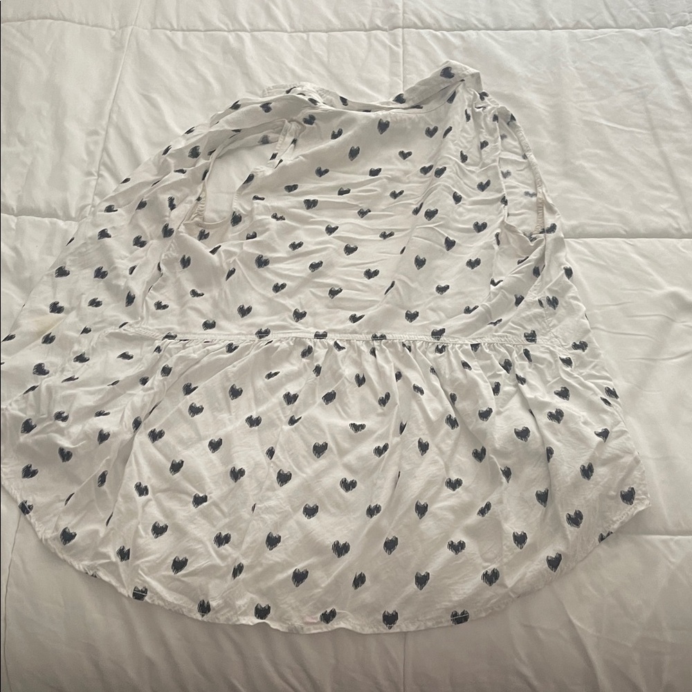 beachlunchlounge White and Black Heart High Low Skirt - Picture 5 of 10
